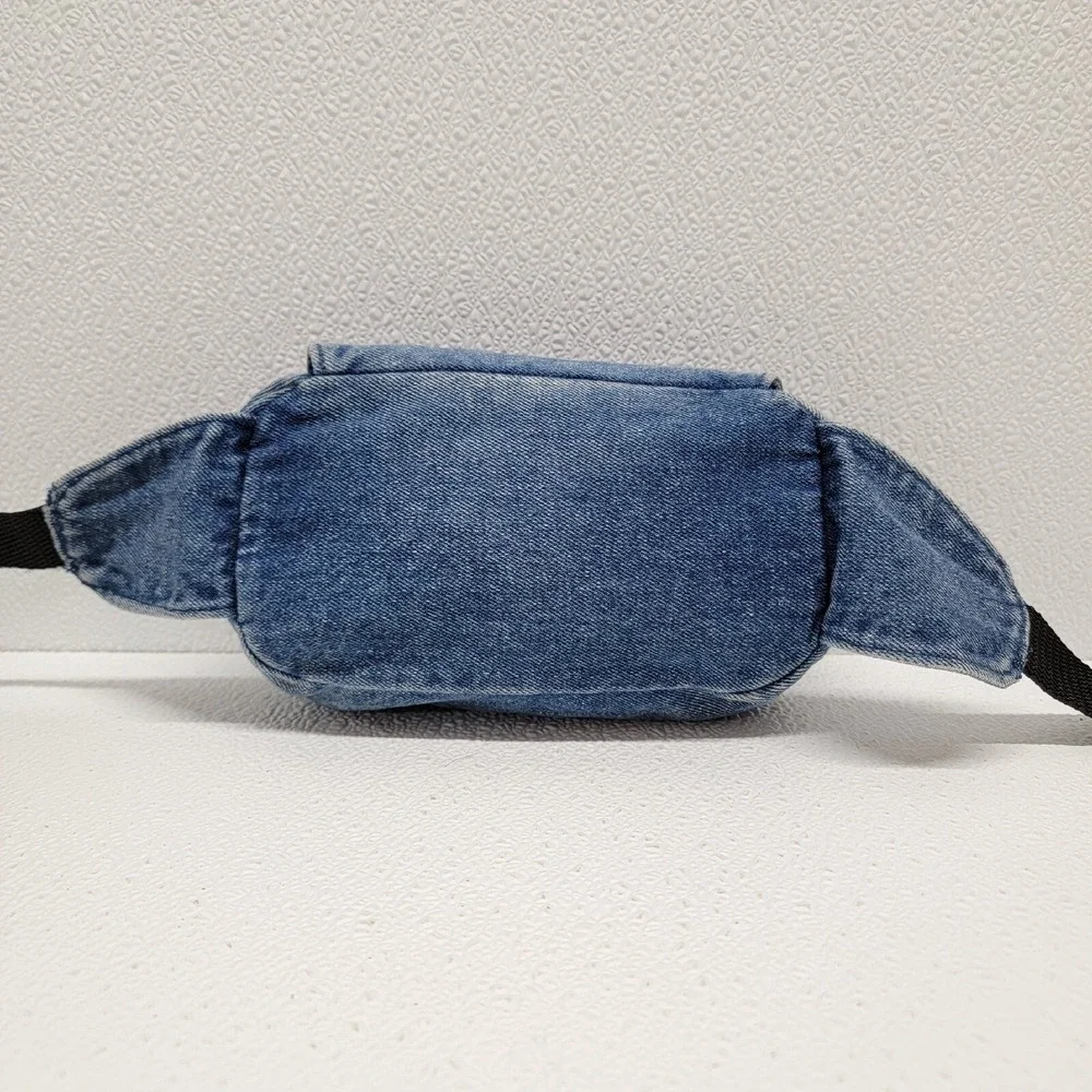 Vintage Arizona Jean Co. Kids Blue Denim Fanny Pack Waist Bag 90s - Adjustable